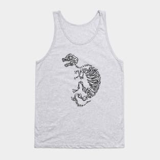 Long Sleep Dino Tank Top